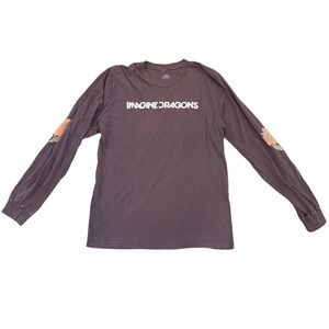 Imagine Dragons Band Long Sleeve Flower T Shirt Men's M